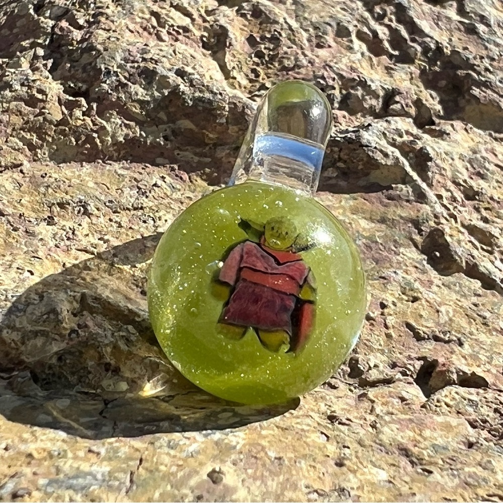 Yoda Glass Pendant